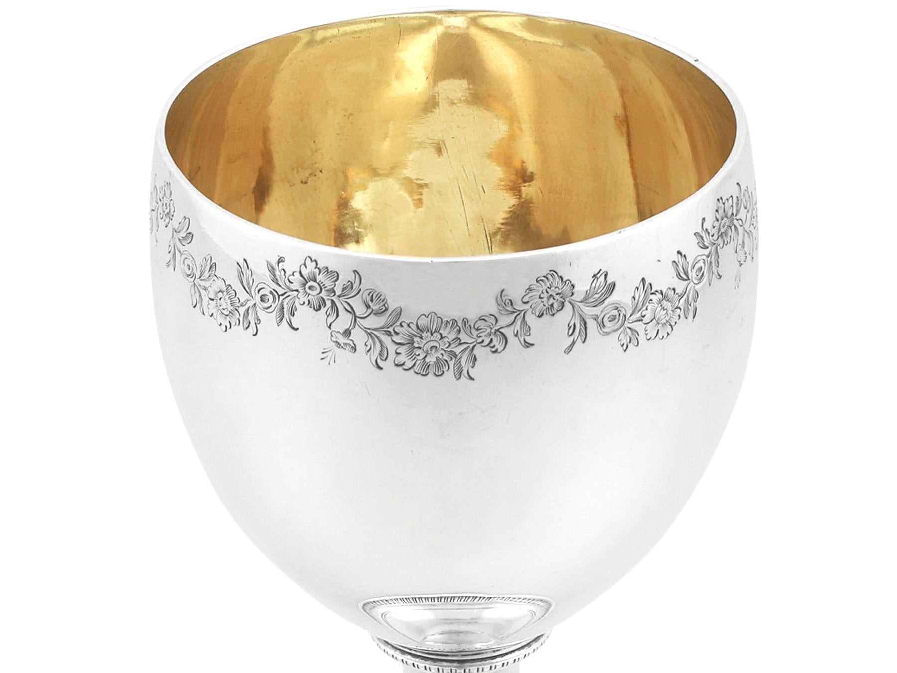 Antigua copa victoriana de plata de ley de la década de 1850 Victoriano en venta