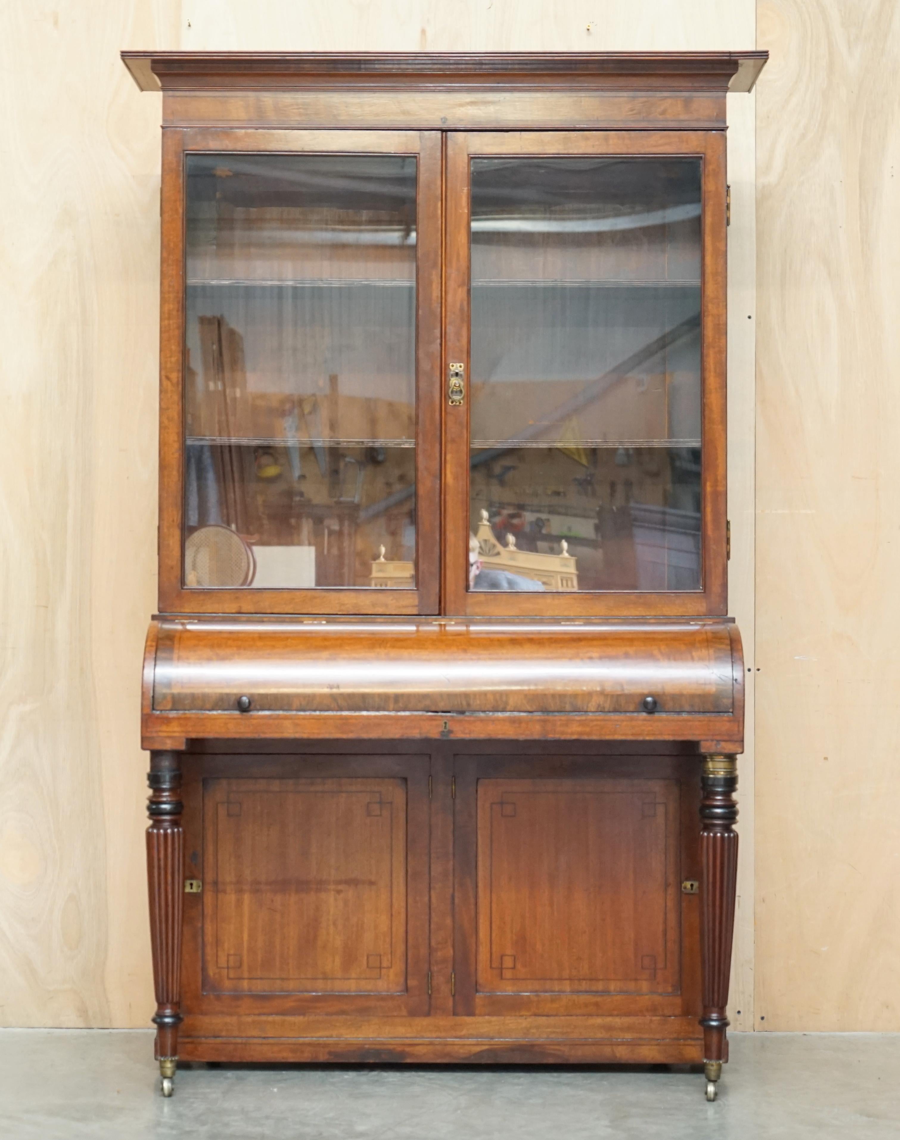 Royal House Antiques

Royal House Antiques is delighted to offer for sale this absolutely stunning circa 1860-1880 Walnut framed Scriban bureau bookcase 

Please note the delivery fee listed is just a guide, it covers within the M25 only for the UK