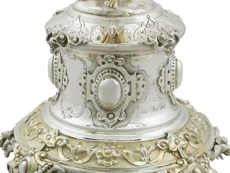 Antique Victorian 1860s Sterling Silver Centrepieces by Alexander Macrae For Sale 1