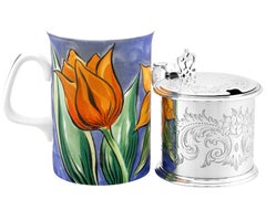 Victorian 1862 Sterling Silver Mustard Pot