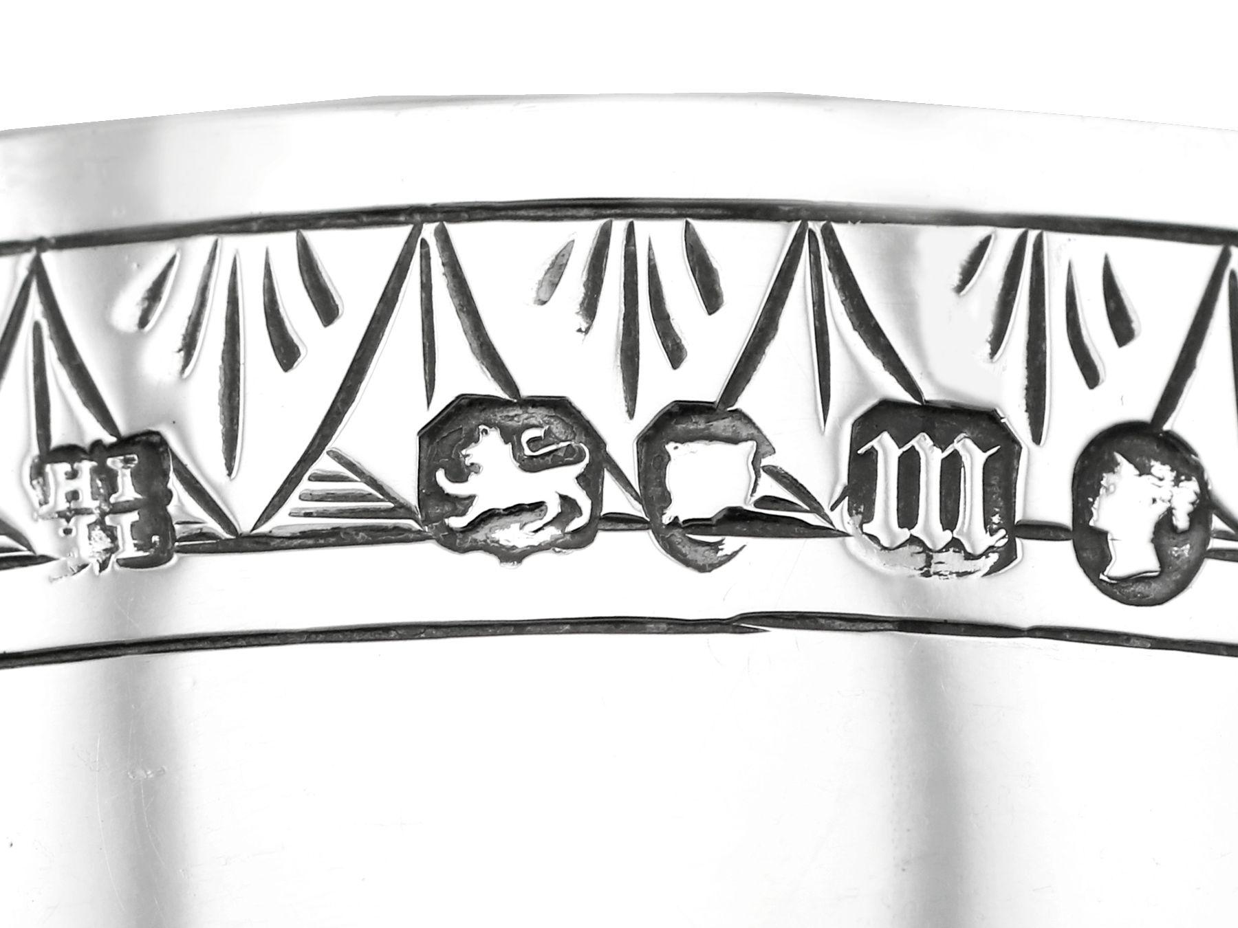 Antiker viktorianischer Goblet aus Sterlingsilber, 1867 (Silber) im Angebot