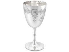 Antique Victorian 1876 Sterling Silver Goblet