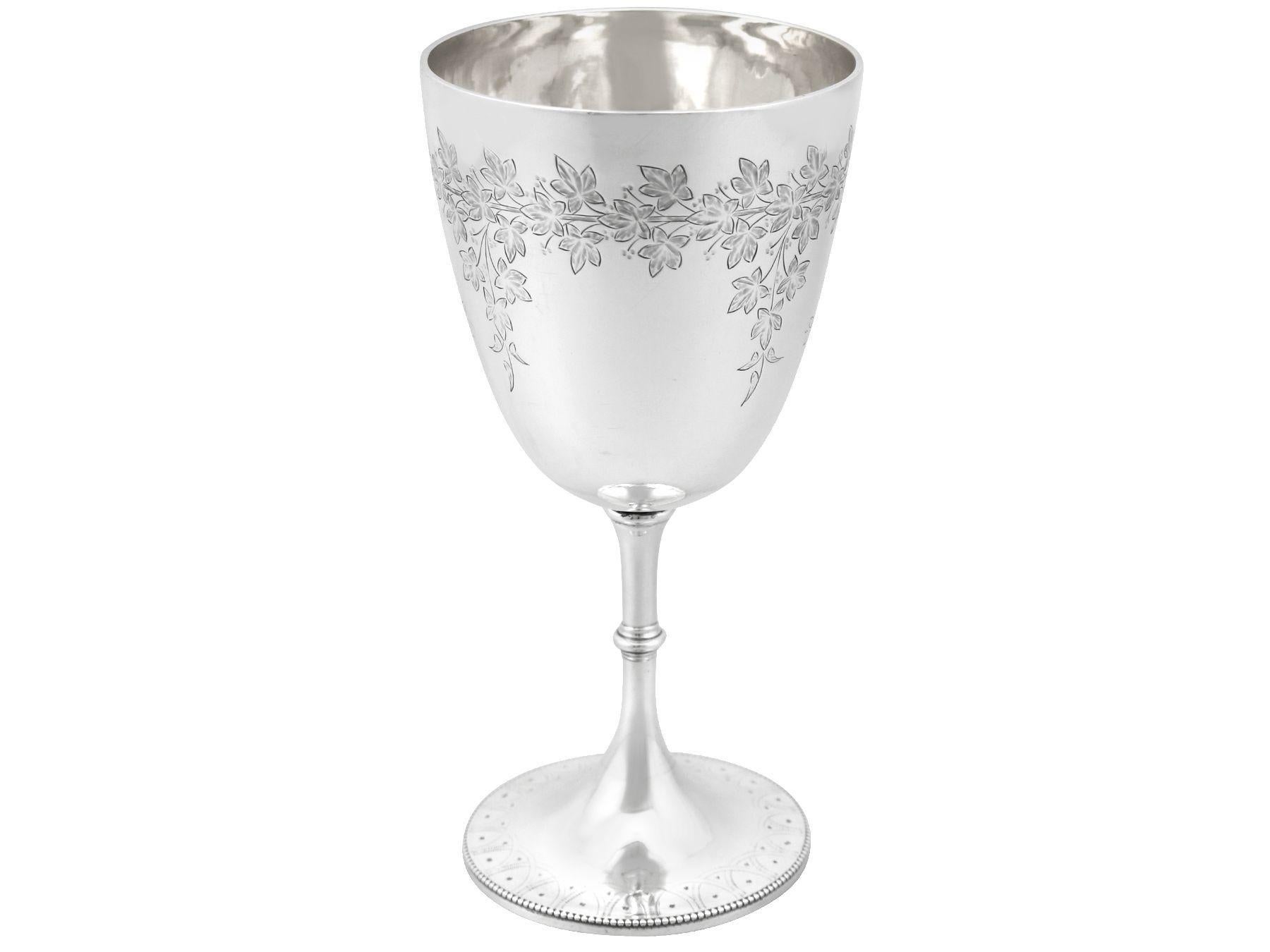Antigua copa victoriana de plata de ley de 1876 Victoriano en venta