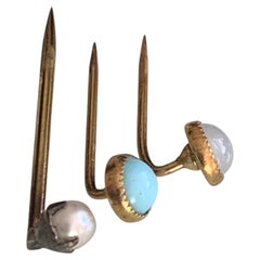 Antique Victorian 1880s "Set of 3" Tie Pins