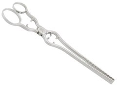 Antique Victorian 1889 Sterling Silver Asparagus Tongs