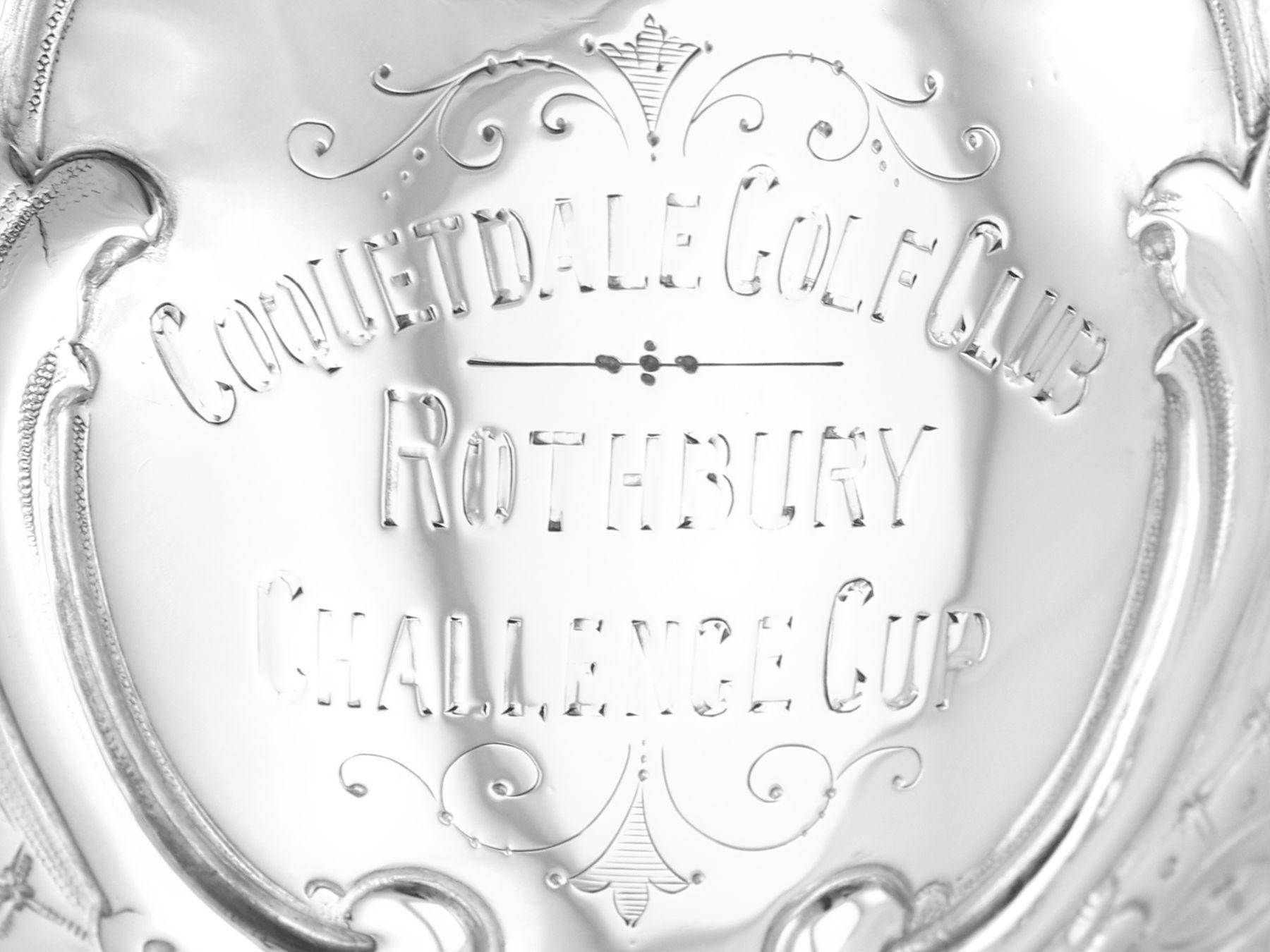 Antique Victorian Sterling Silver Goblet For Sale 2