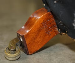 ANTIQUE VICTORIAN 1890 ORIGINAL TICKING FABRIC HOWARD & SON'S IVOR ARMCHAiR