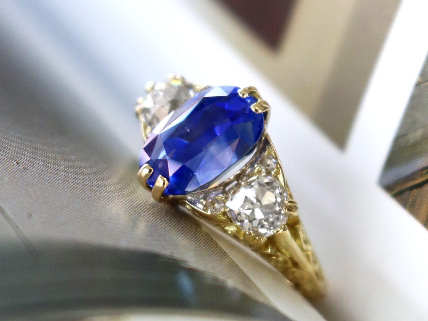 antique sapphire color