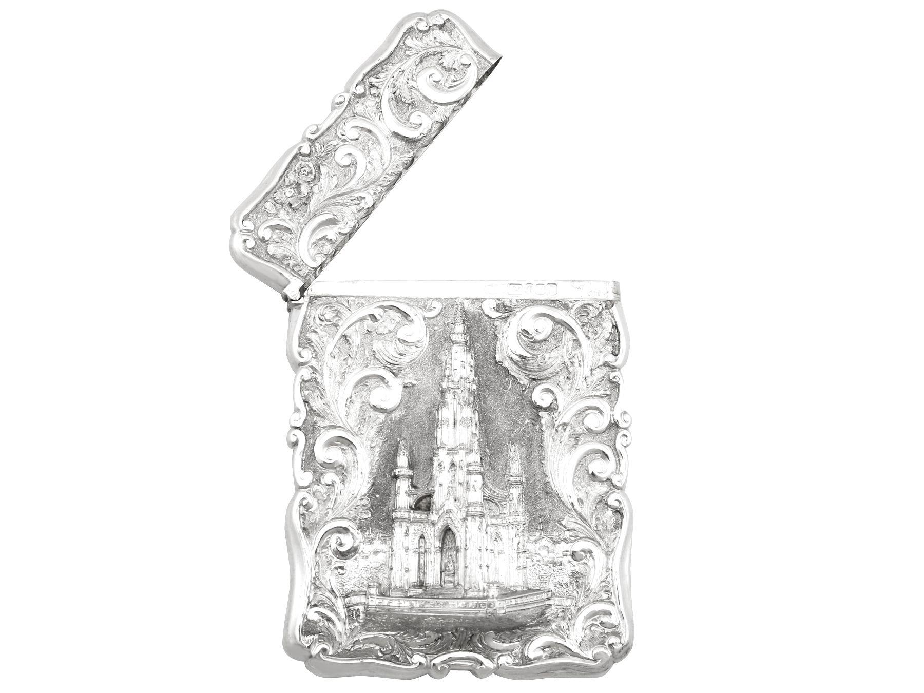Estuche victoriano de plata de ley Nathaniel Mills en Excelente estado para la venta en Jesmond, Newcastle Upon Tyne