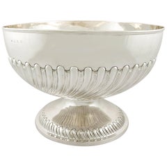 Antique Victorian 1890s Sterling Silver Presentation Bowl