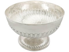 Antique Victorian 1890s Sterling Silver Presentation Bowl