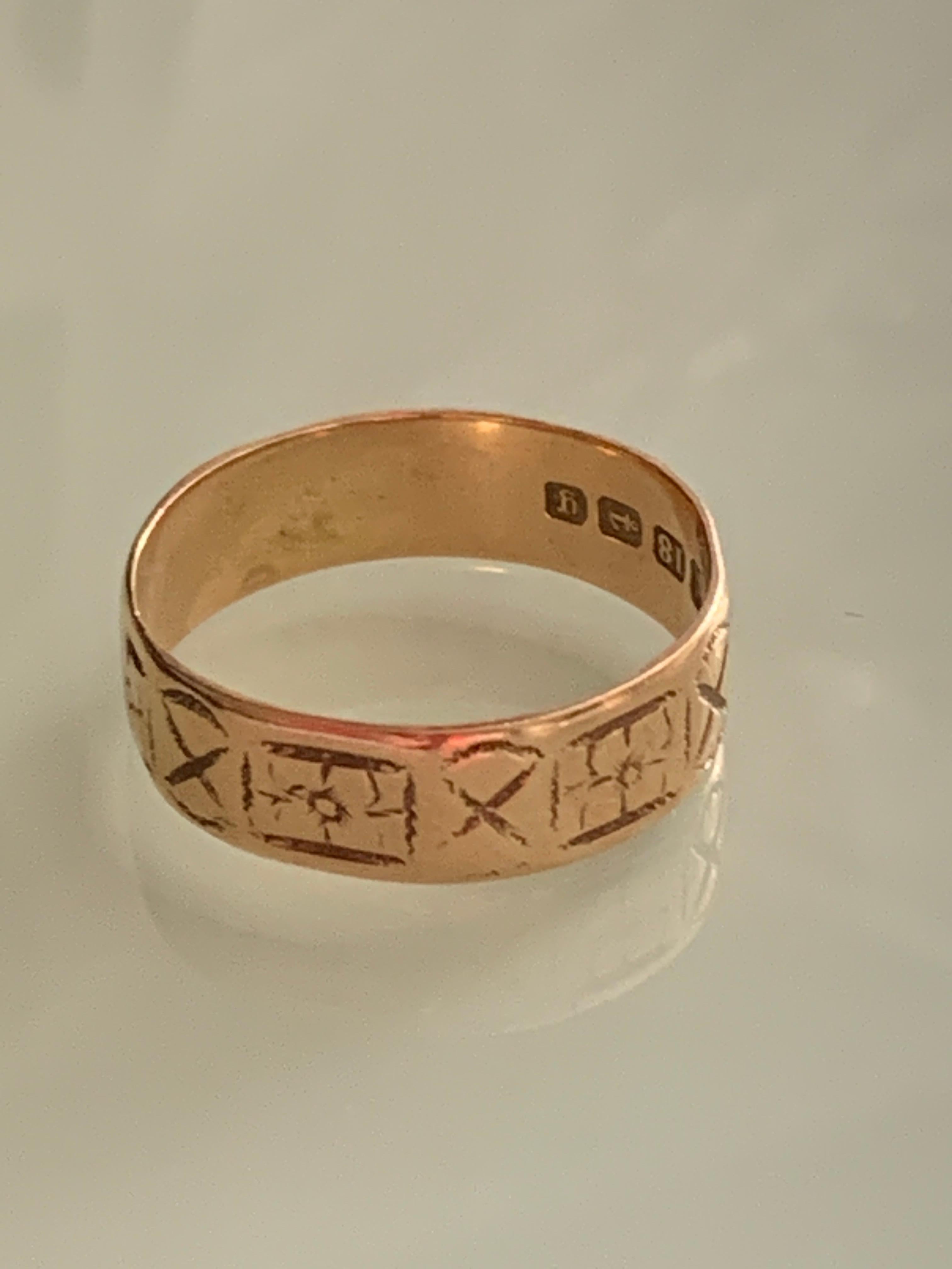 De las mujeres Anillo Victoriano Antiguo de Oro Rosa de 18 ct en venta