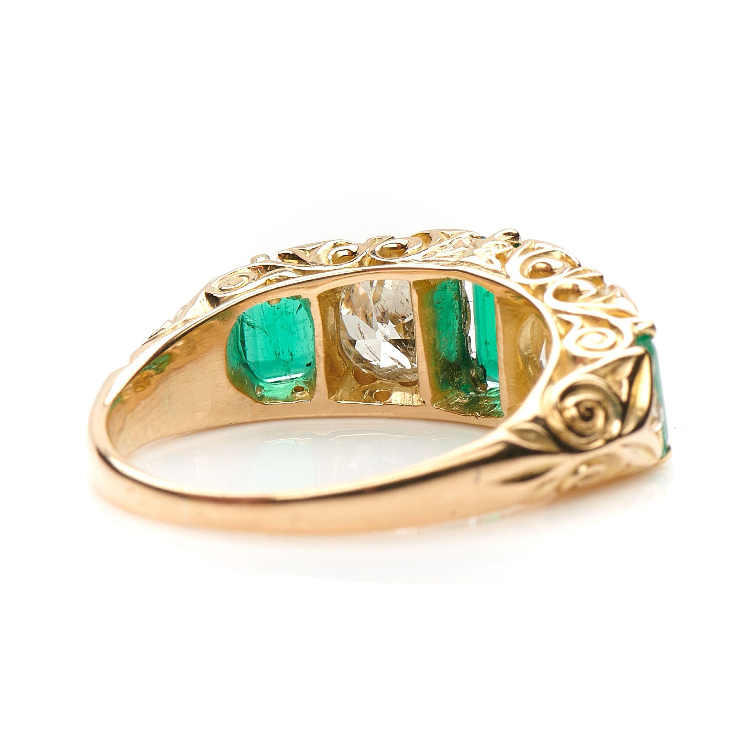 victorian emerald ring