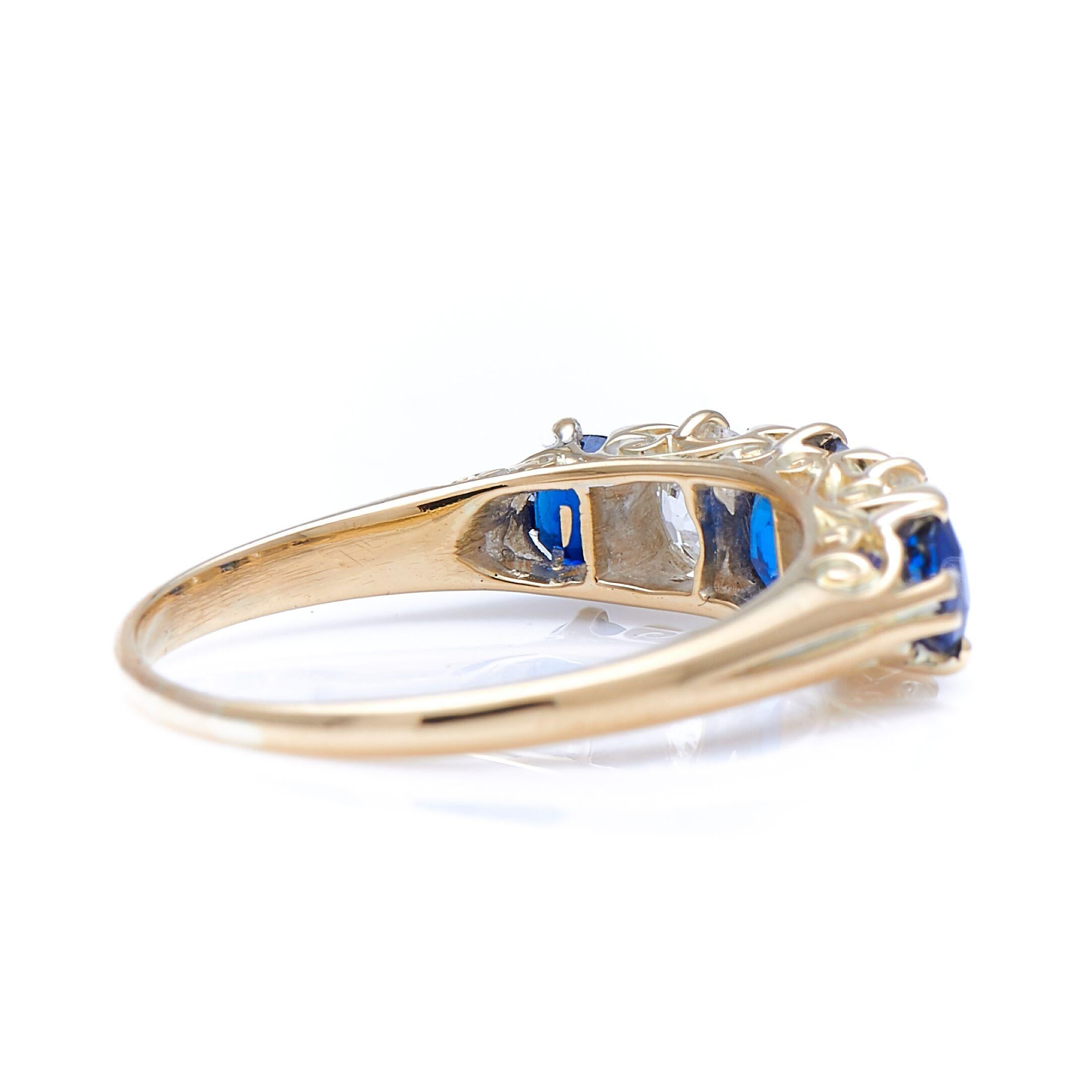 18ct sapphire and diamond ring