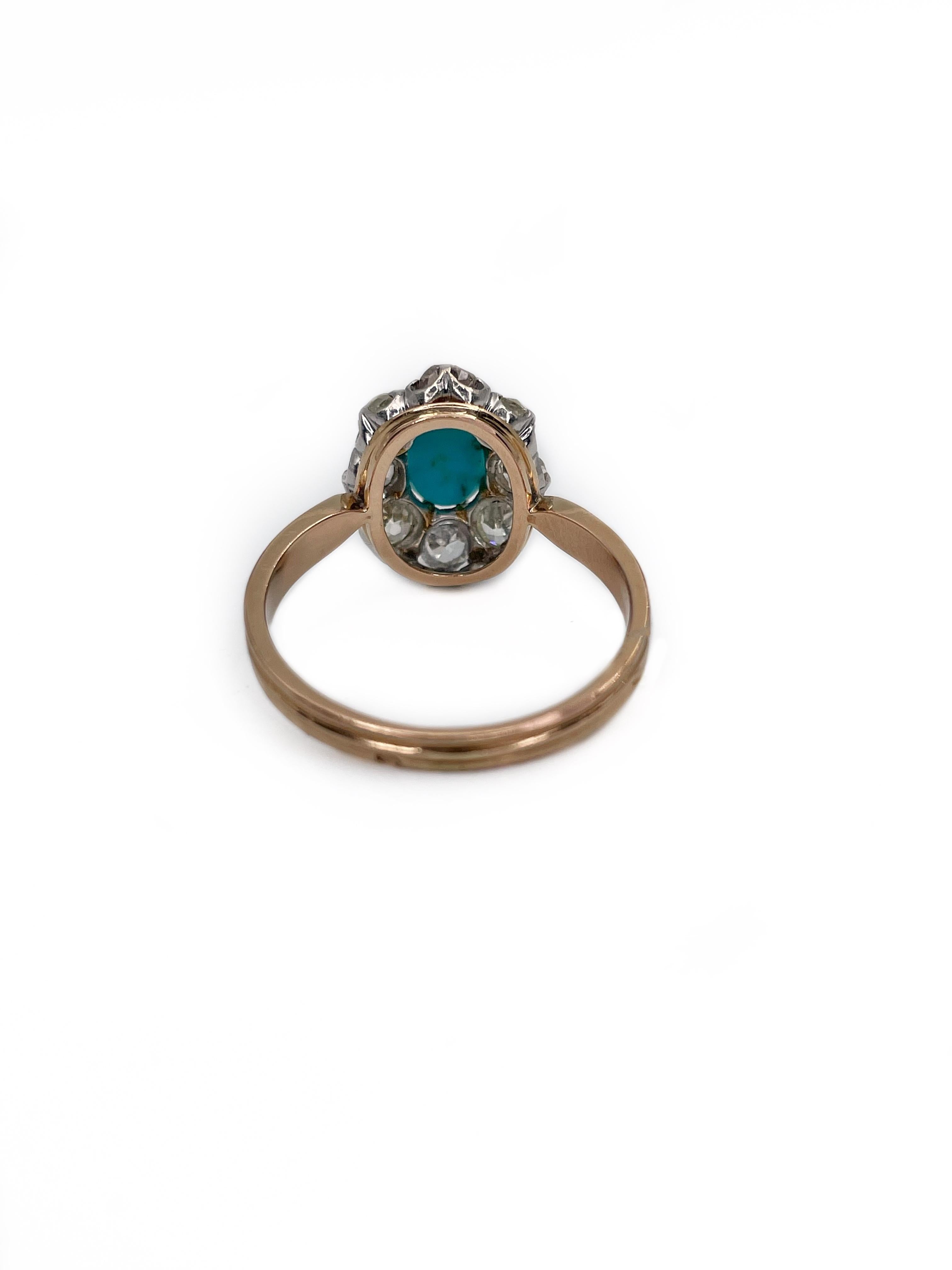 vintage turquoise wedding rings