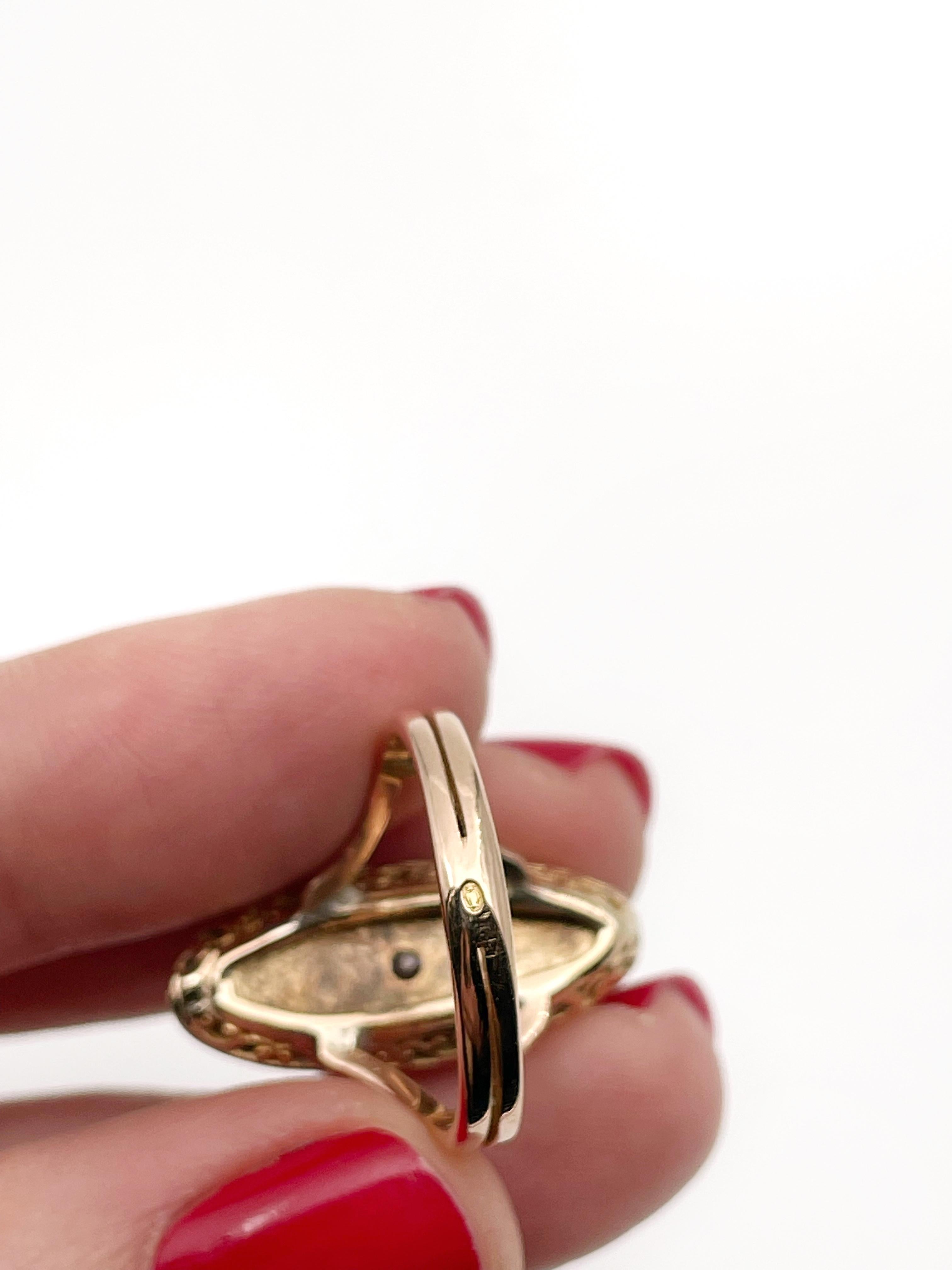 diamond navette ring