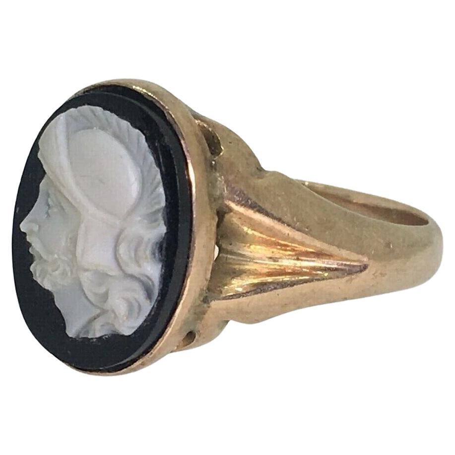 Seldom encountered hardstone cameos require more time & skill to be carved, 

hence they are more valuable (than their shell counterparts), highly desirable & sought after. 

~

This Antique Victorian Signet Style Mens’ Ring 

is dating back to