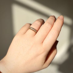 Antique Victorian 18K Yellow 0.8ctw Old Cut Diamond 5 Stone Ring