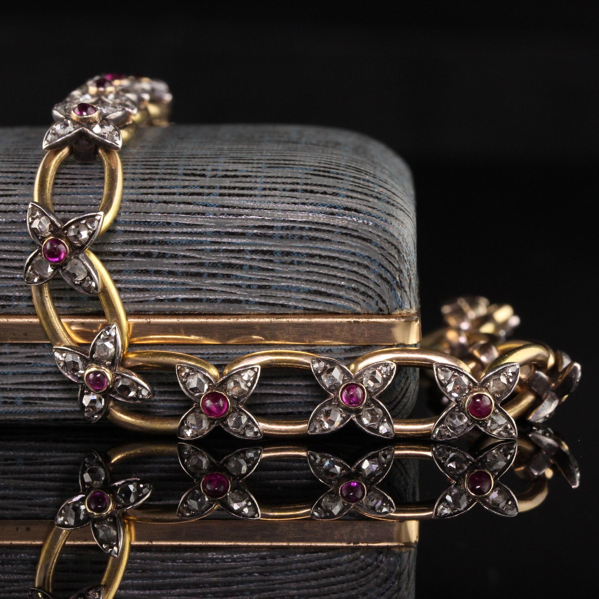 silver ruby bracelet