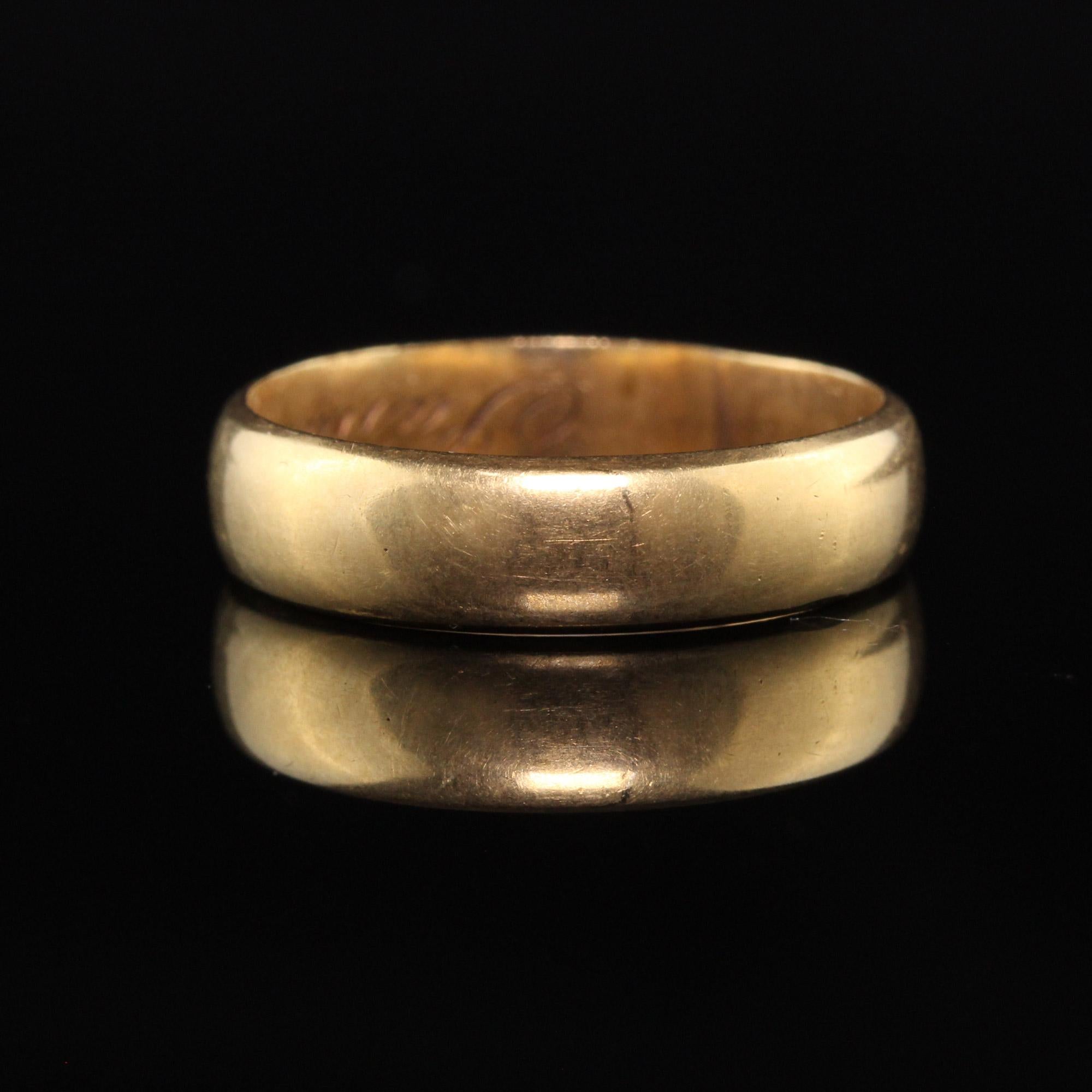 antique gold wedding band