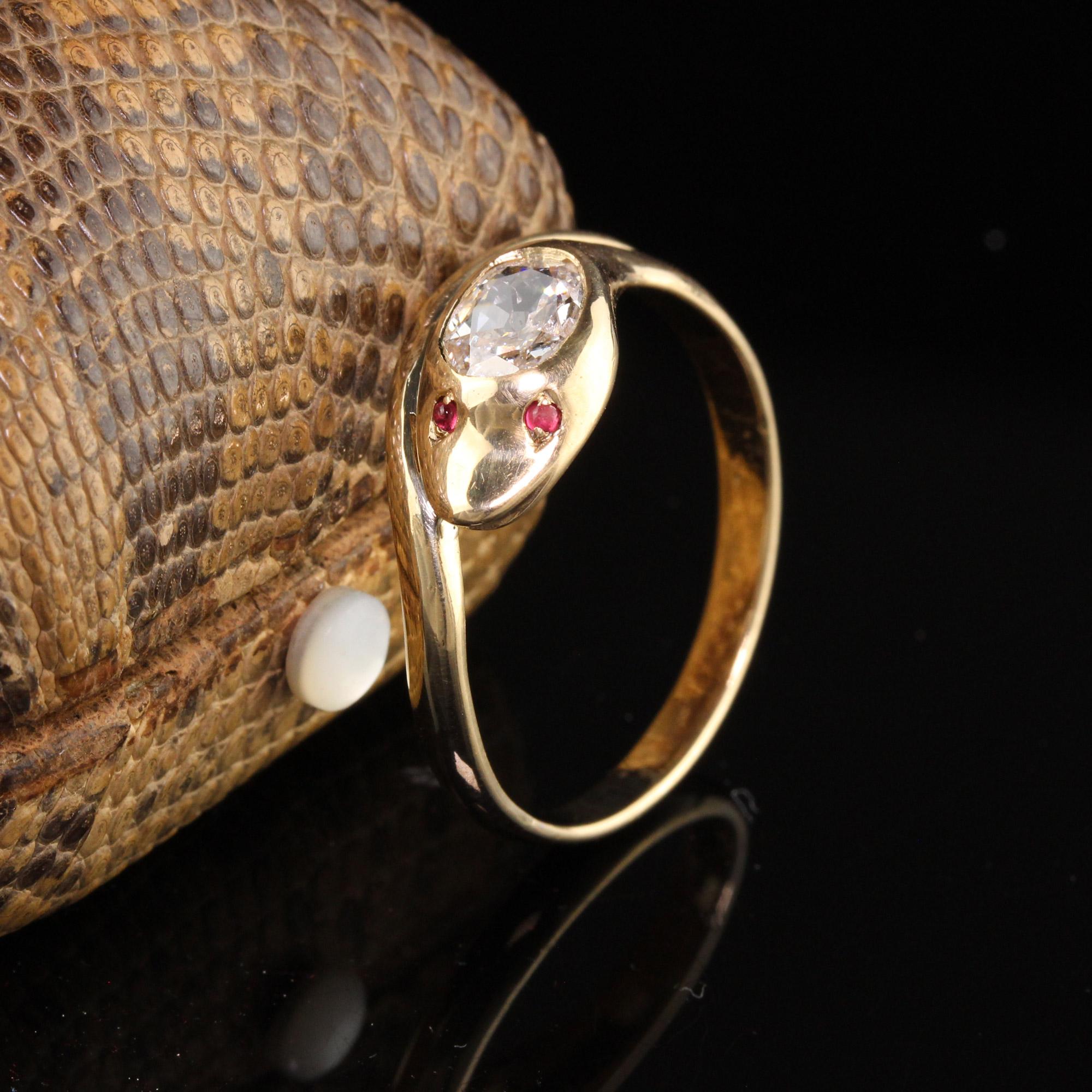 victorian snake ring