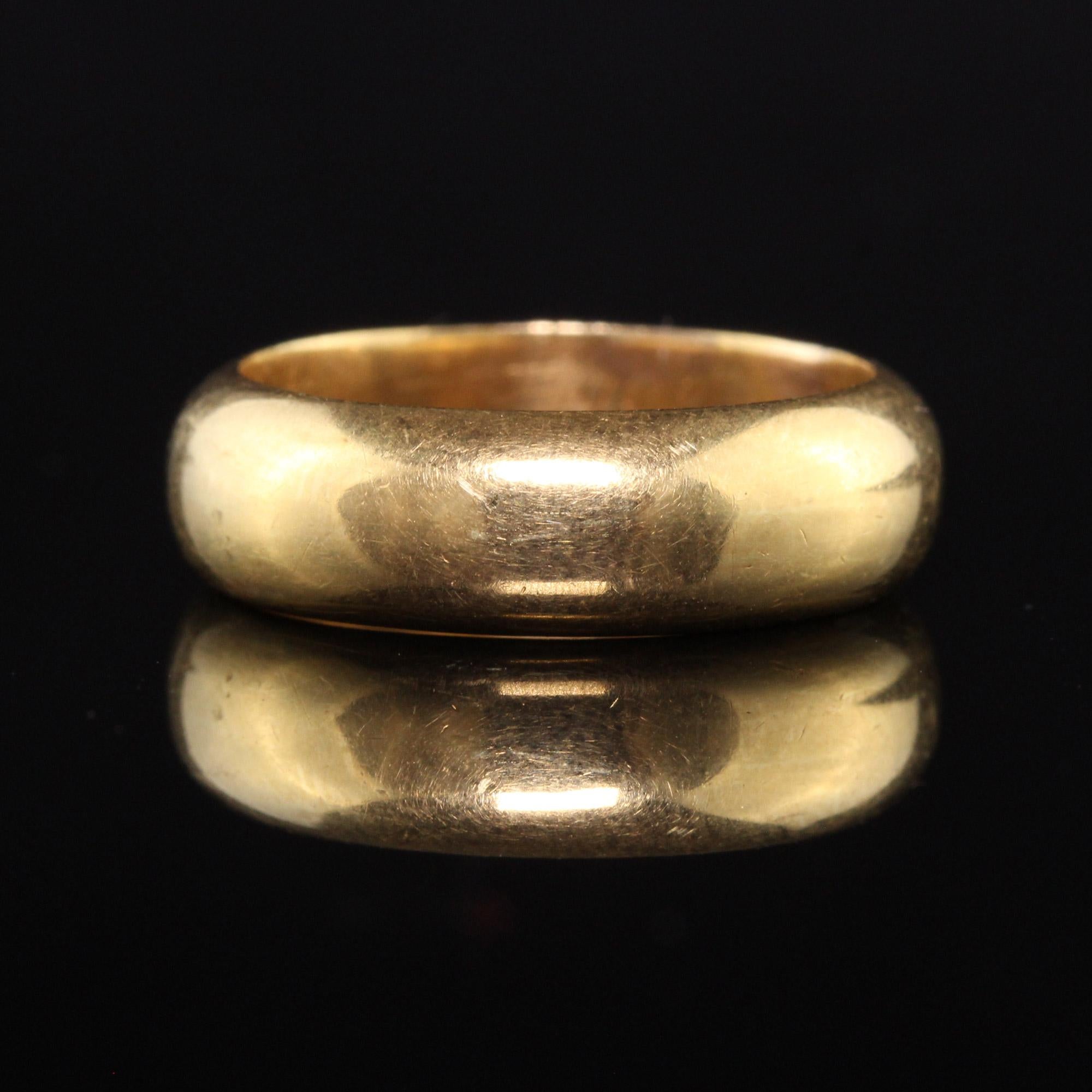 wide yellow gold wedding bands