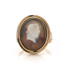 Antique Victorian 18KT Gold Cameo Ring