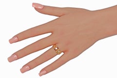 Antiker viktorianischer Ring aus 18-karätigem Gold mit Hessionit-Granat