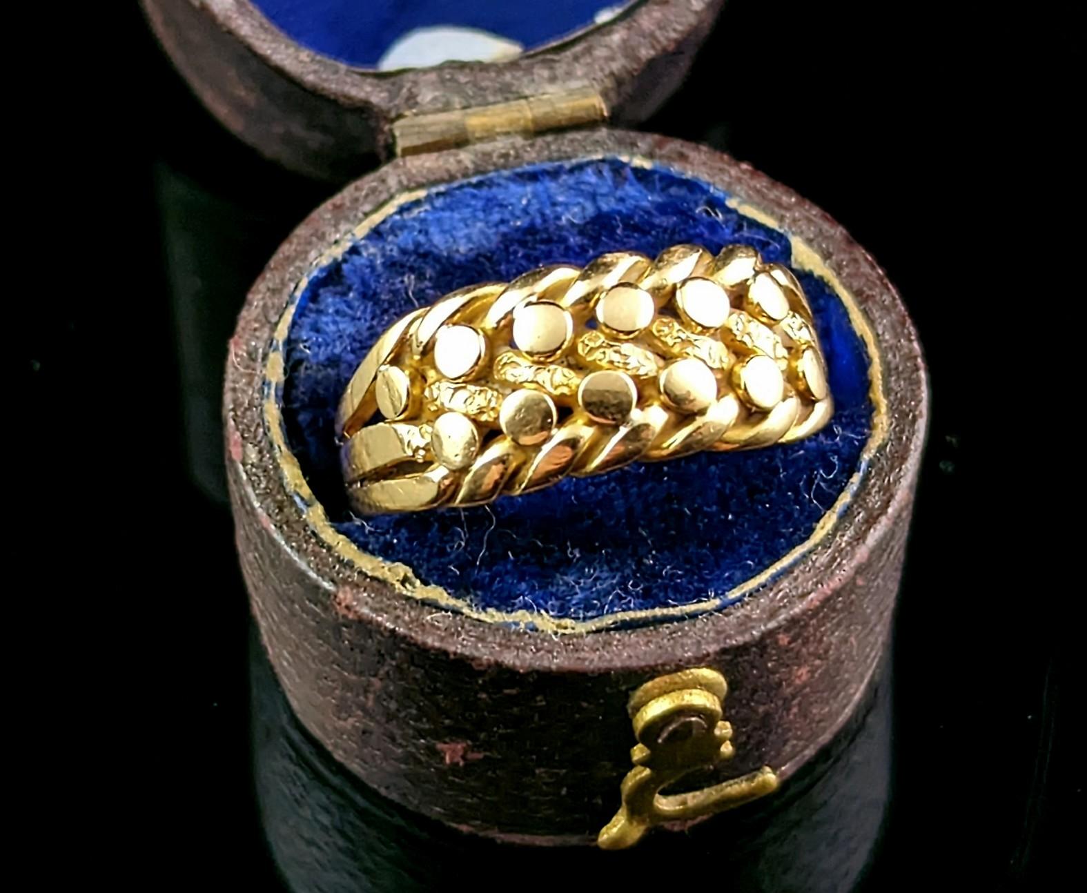Antique Victorian 18 Karat Gold Keeper Ring at 1stDibs second hand