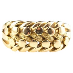 Used Victorian 18 Karat Gold Keeper Ring