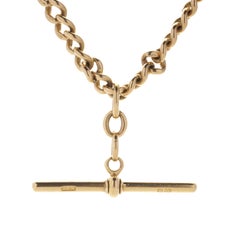 Antique Victorian 18 Karat Rose Gold Albert Chain, Sheffield, circa 1890s