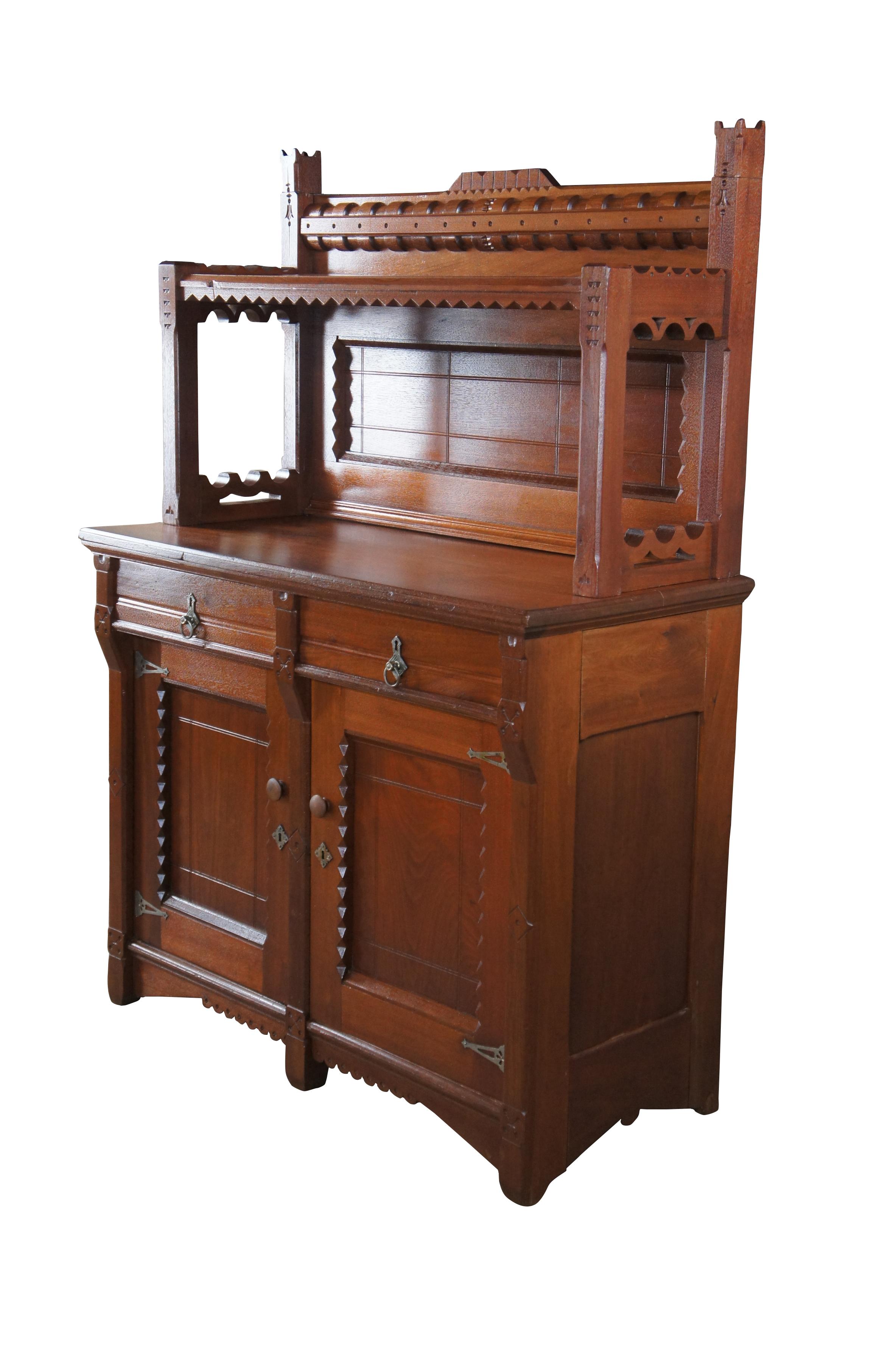 antique server cabinet