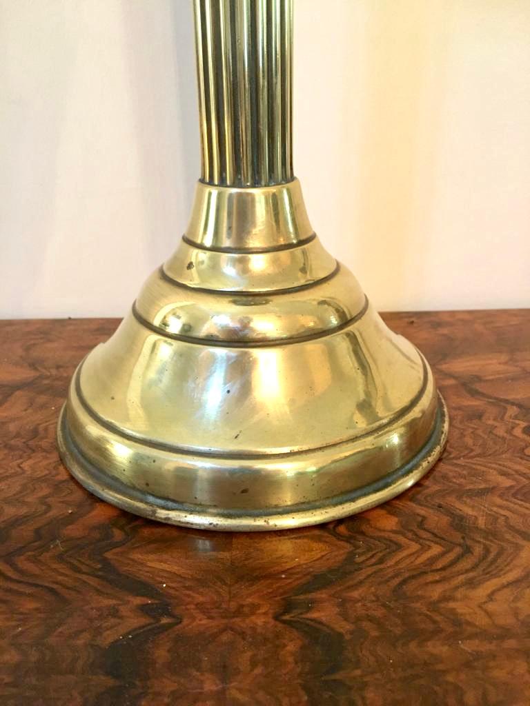 vintage brass oil lamp
