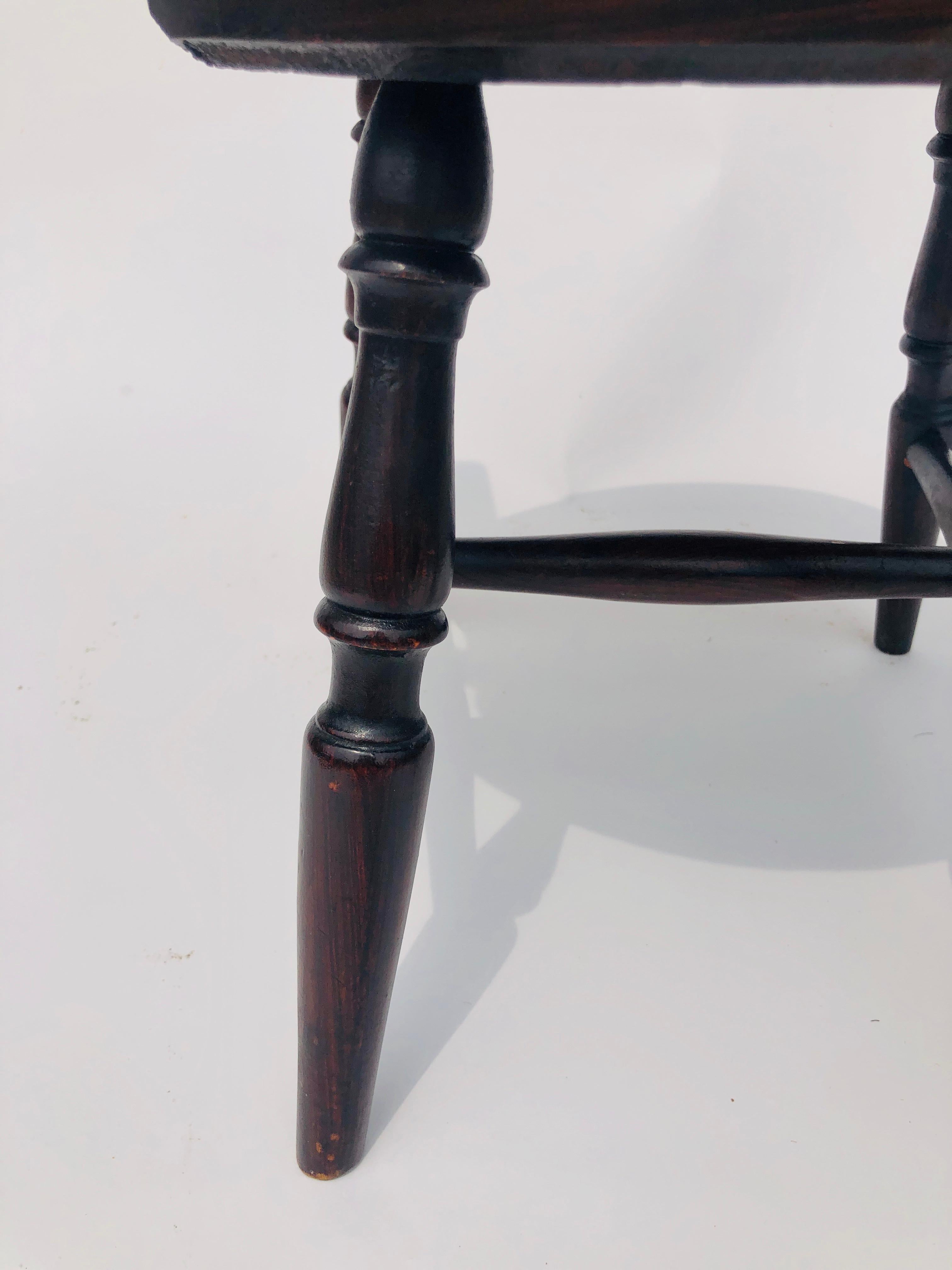 Hardwood Antique Victorian 19th Century Child's Chair For Sale