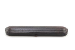 Antique Victorian 19th Century Leather Bracelet or Watch Box, circa 1870's
