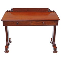Antique Victorian 19th Century Mahogany Writing Desk Dressing Table