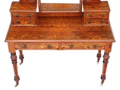 Antique Victorian 19th Century Pitch Pine Dressing Table Aesthetic