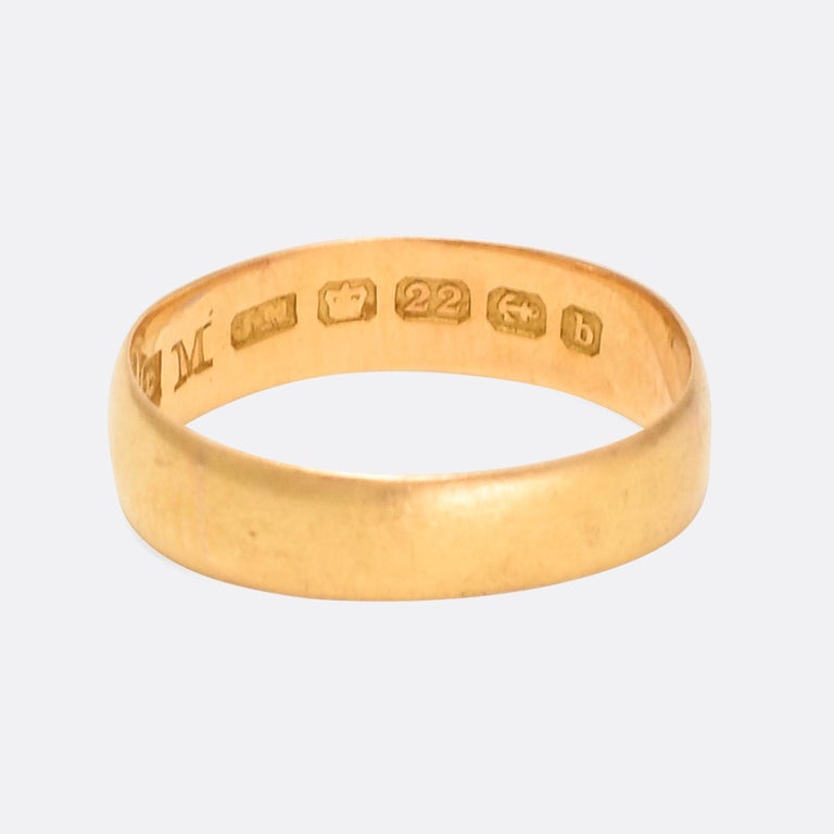 Antique Victorian 22 Karat Gold Wedding Band Ring For Sale ... (768 x 768 Pixel)