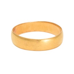 Antique Victorian 22 Karat Gold Wedding Band Ring