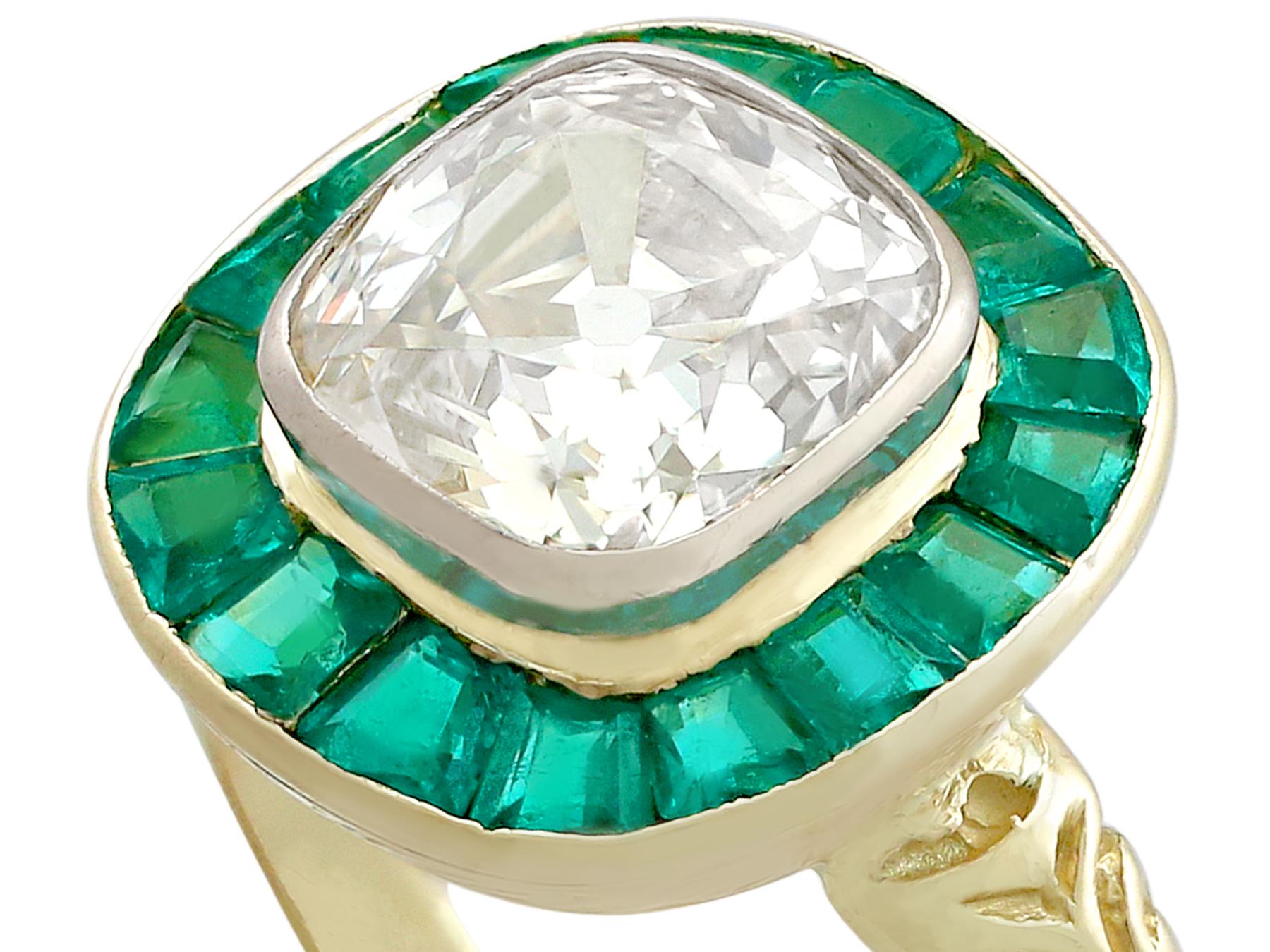 antique emerald and diamond rings