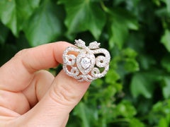 Victorian 3.90 Carat Diamond and Yellow Gold Snake Brooch