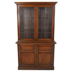 Antique Victorian 4 Door Bookcase, Display Cabinet, Scotland 1900, H277