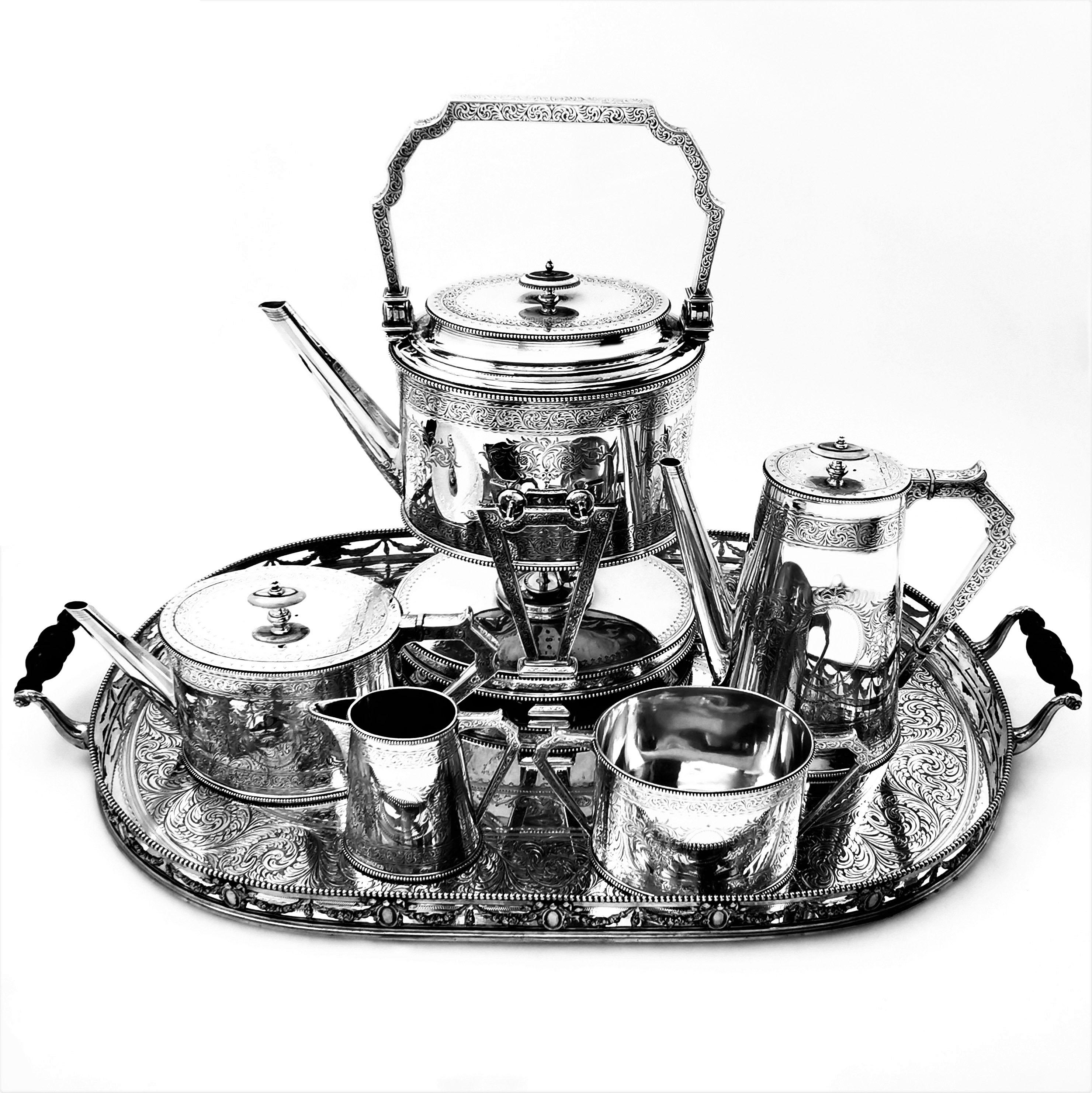 coffee set with tray