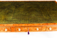 Antique Victorian 6 Drawer Pollard Oak Partners Writing Table Desk 19th Century