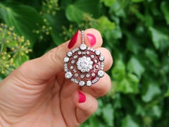 Antique Victorian 6.22 Carat Diamond Yellow Gold Pendant, circa 1880