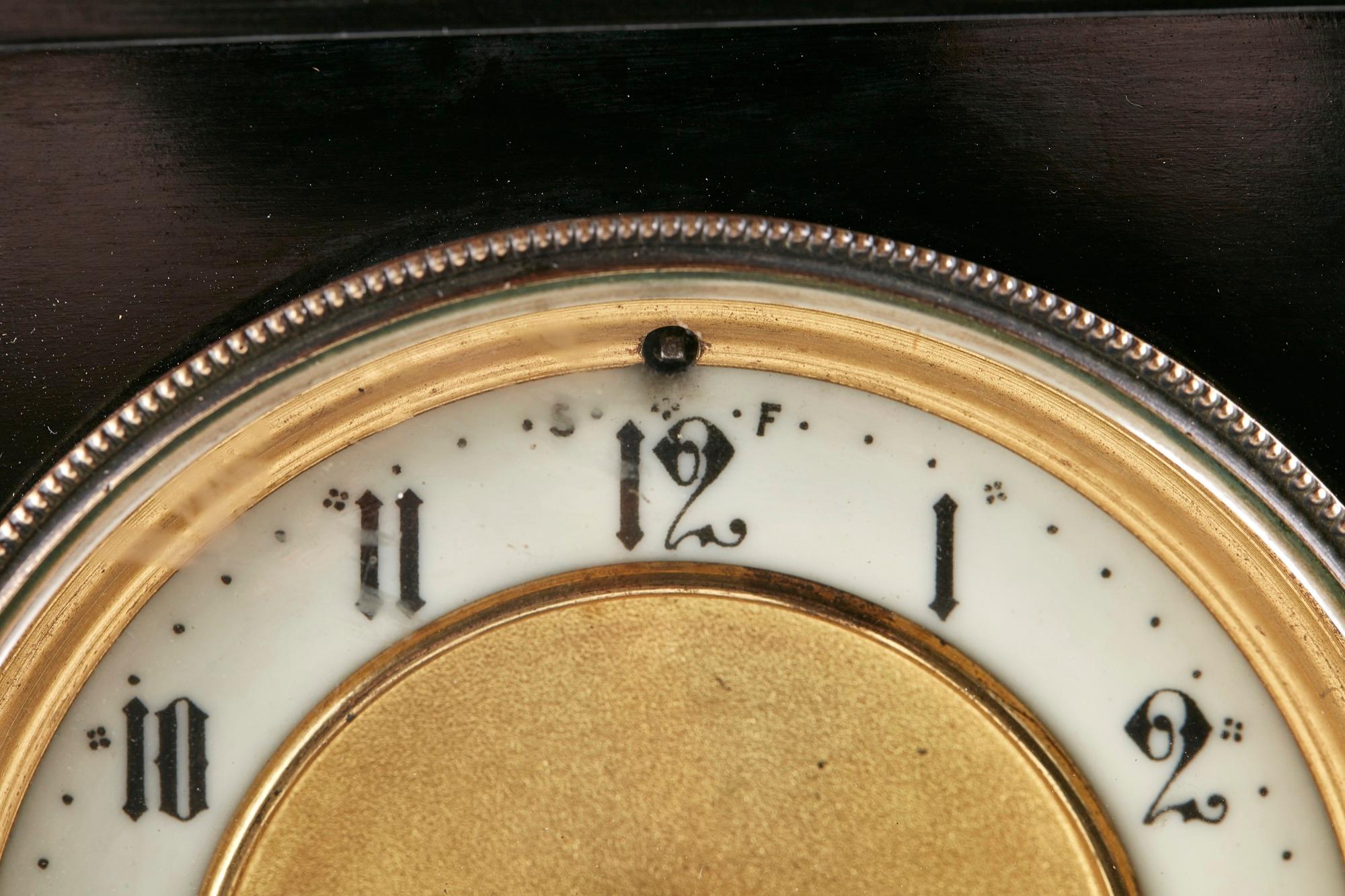 19th Century Antique Victorian 8 Day Marble Mantel Clock