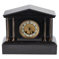 Antique Victorian 8 Day Marble Mantel Clock