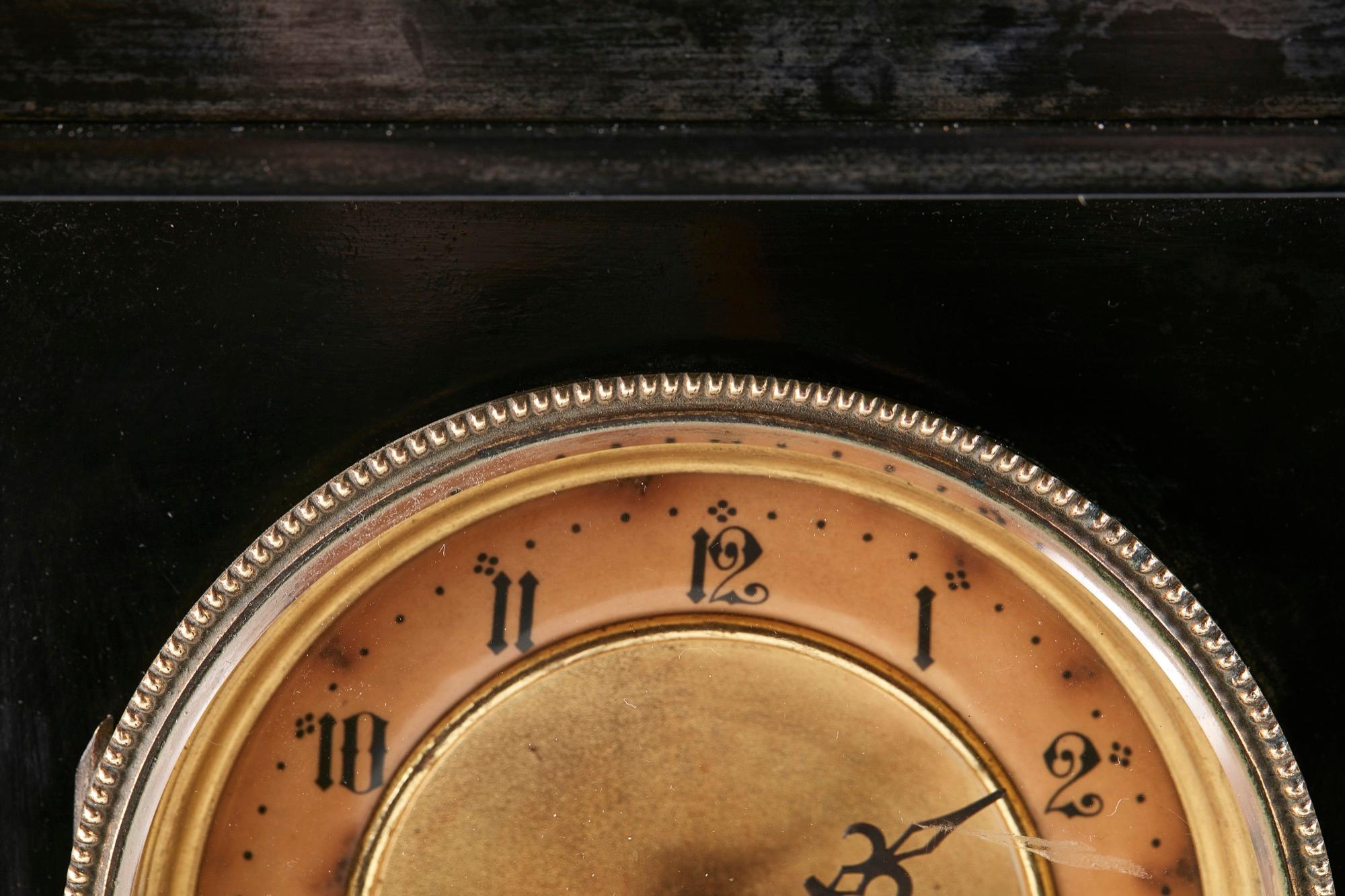 19th Century Antique Victorian 8 Day Marble Mantle Clock