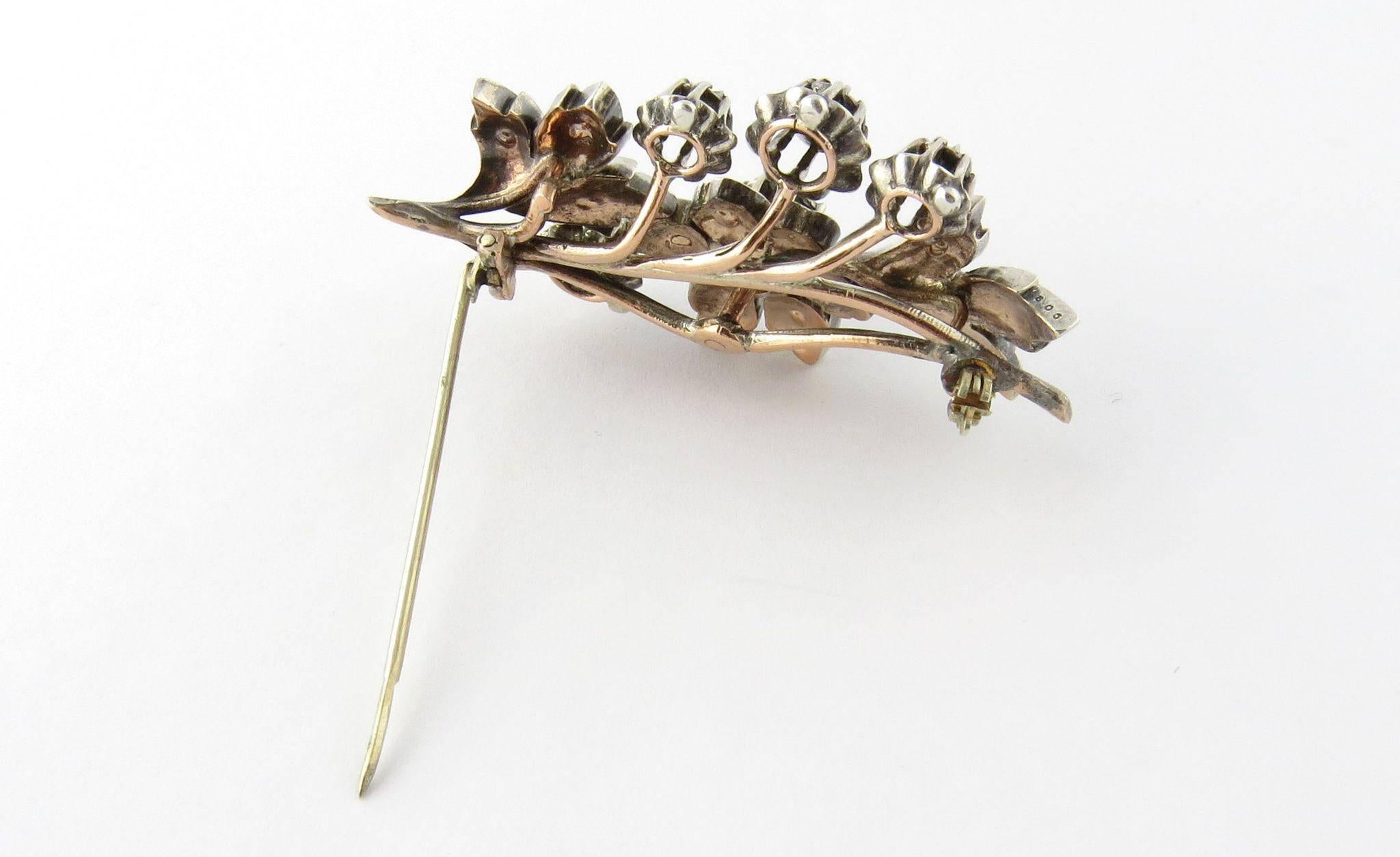 victorian diamond brooch