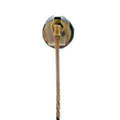 Antique Victorian 8k Rosy Yellow Gold Natural Turquoise Cluster Dome Stick Pin